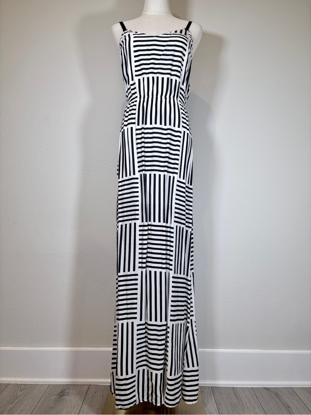 Twist & Tango Striped Silk Blend Maxi Dress Size Extra Small